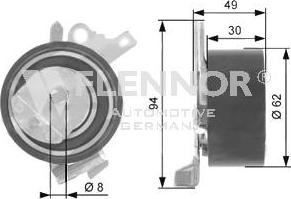 Flennor FS02123 - Натяжна ролик, ремінь ГРМ autocars.com.ua