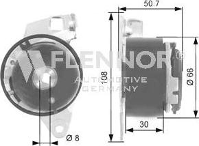 Flennor FS05490 - Натяжна ролик, ремінь ГРМ autocars.com.ua