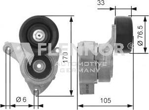 Flennor FS99472 - Направляющий ролик, поликлиновый ремень avtokuzovplus.com.ua
