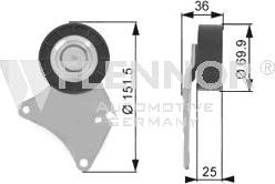 Flennor FU22916 - Направляющий ролик, поликлиновый ремень avtokuzovplus.com.ua