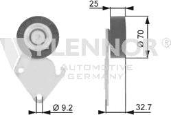 Flennor FU22924 - Направляющий ролик, поликлиновый ремень avtokuzovplus.com.ua