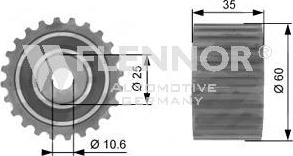 Flennor FU77990 - Направляющий ролик, зубчатый ремень autodnr.net