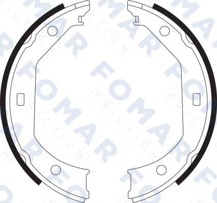 FOMAR Friction FO 9065 - Комплект гальм, барабанний механізм autocars.com.ua
