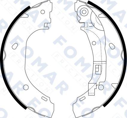 FOMAR Friction FO 9066 - Комплект гальм, барабанний механізм autocars.com.ua