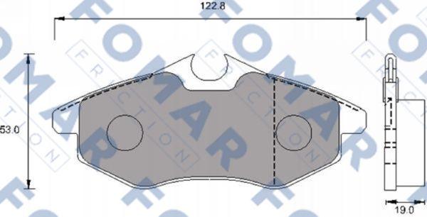 FOMAR Friction FO 924581 - Гальмівні колодки, дискові гальма autocars.com.ua