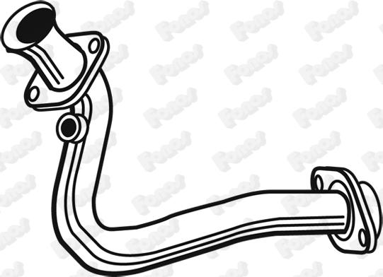 Fonos 02717 - Труба вихлопного газу autocars.com.ua