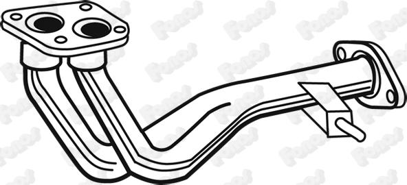 Fonos 02798 - Труба вихлопного газу autocars.com.ua