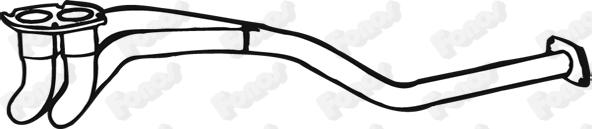 Fonos 07839 - Труба вихлопного газу autocars.com.ua