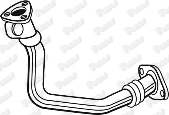 Fonos 10452 - Труба вихлопного газу autocars.com.ua