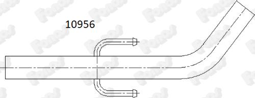 Fonos 10956 - Труба вихлопного газу autocars.com.ua