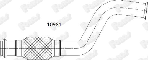 Fonos 10981 - Труба вихлопного газу autocars.com.ua