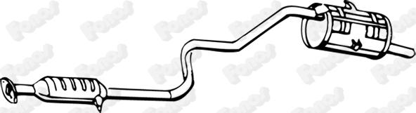 Fonos 13291 - Глушник вихлопних газів кінцевий autocars.com.ua