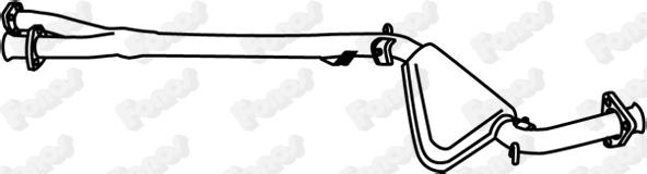 Fonos 19336 - Середній глушник вихлопних газів autocars.com.ua