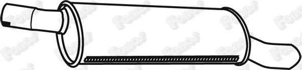 Fonos 19954 - Глушник вихлопних газів кінцевий autocars.com.ua