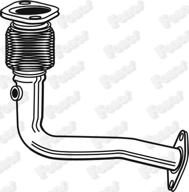 Fonos 21857 - Труба вихлопного газу autocars.com.ua