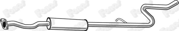 Fonos 23216 - Средний глушитель выхлопных газов autodnr.net