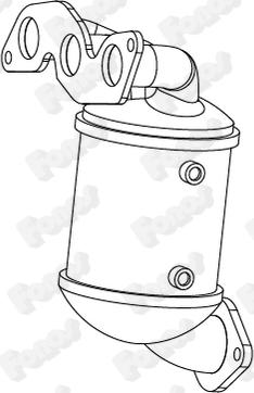 Fonos 28666 - Каталізатор autocars.com.ua