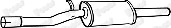 Fonos 610252 - Середній глушник вихлопних газів autocars.com.ua