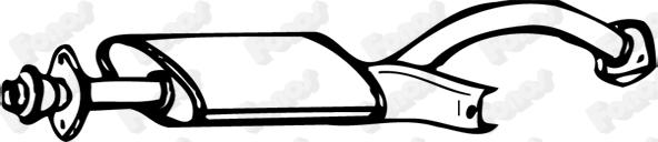 Fonos 612238 - Середній глушник вихлопних газів autocars.com.ua