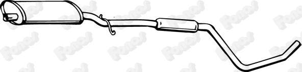 Fonos 612353 - Середній глушник вихлопних газів autocars.com.ua