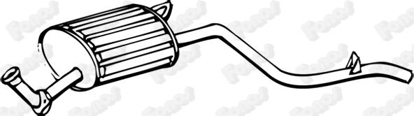 Fonos 612404 - Глушник вихлопних газів кінцевий autocars.com.ua