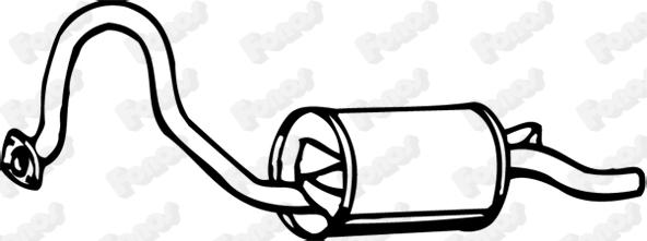 Fonos 612574 - Глушник вихлопних газів кінцевий autocars.com.ua