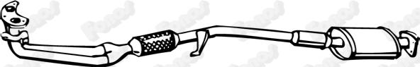 Fonos 612661 - Предглушітель вихлопних газів autocars.com.ua