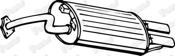 Fonos 612687 - Глушник вихлопних газів кінцевий autocars.com.ua