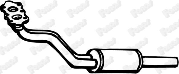 Fonos 616104 - Предглушітель вихлопних газів autocars.com.ua