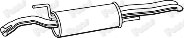 Fonos 616426 - Глушник вихлопних газів кінцевий autocars.com.ua