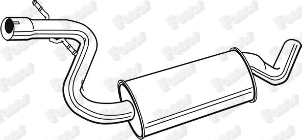 Fonos 616473 - Середній глушник вихлопних газів autocars.com.ua