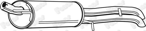 Fonos 616482 - Глушник вихлопних газів кінцевий autocars.com.ua