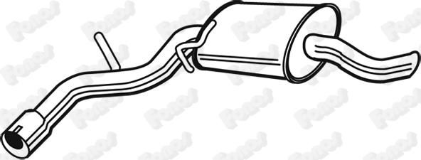 Fonos 616487 - Глушник вихлопних газів кінцевий autocars.com.ua