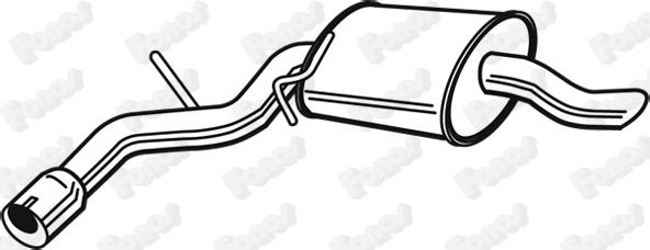 Fonos 616512 - Глушник вихлопних газів кінцевий autocars.com.ua