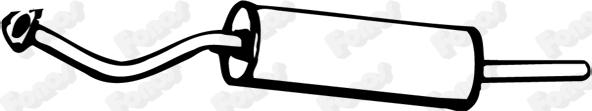 Fonos 61666 - Глушник вихлопних газів кінцевий autocars.com.ua