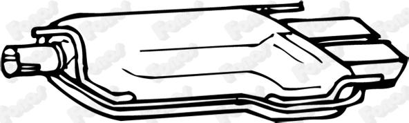 Fonos 617418 - Глушник вихлопних газів кінцевий autocars.com.ua