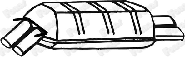 Fonos 617420 - Глушник вихлопних газів кінцевий autocars.com.ua