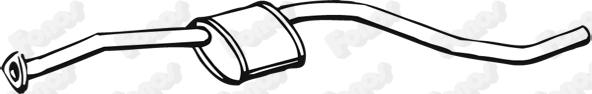 Fonos 617421 - Середній глушник вихлопних газів autocars.com.ua