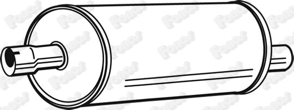 Fonos 617529 - Середній глушник вихлопних газів autocars.com.ua