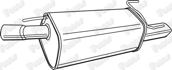 Fonos 617979 - Глушник вихлопних газів кінцевий autocars.com.ua