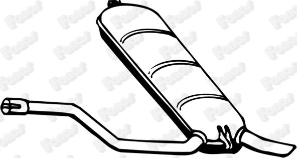 Fonos 618165 - Глушник вихлопних газів кінцевий autocars.com.ua