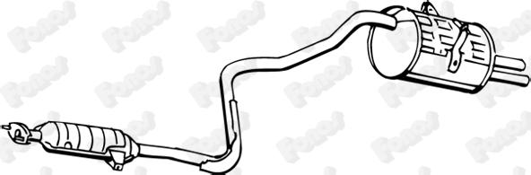 Fonos 618319 - Глушник вихлопних газів кінцевий autocars.com.ua