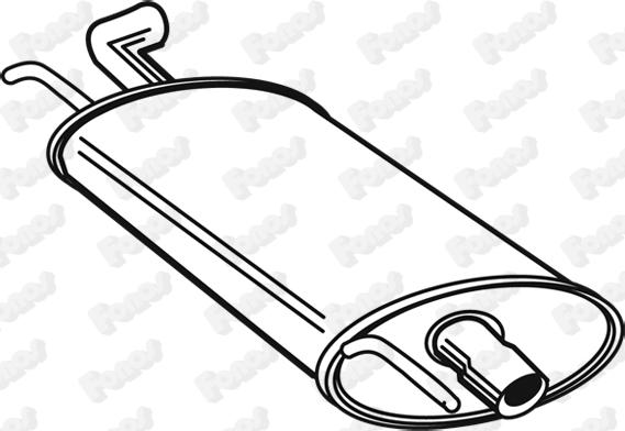 Fonos 618526 - Глушник вихлопних газів кінцевий autocars.com.ua