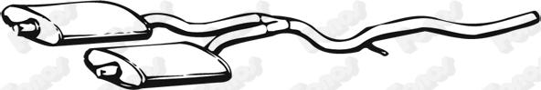Fonos 631915 - Середній глушник вихлопних газів autocars.com.ua
