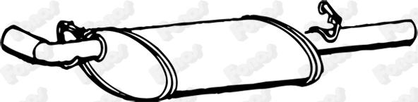 Fonos 70350 - Глушник вихлопних газів кінцевий autocars.com.ua