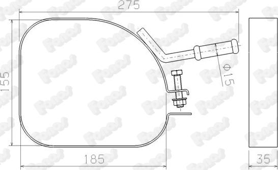 Fonos 80597 - Кронштейн, втулка, система випуску autocars.com.ua