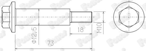 Fonos 83149 - Болт, система випуску autocars.com.ua