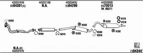 Fonos AD62124A - Система випуску ОГ autocars.com.ua