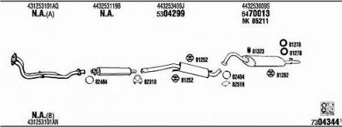 Fonos AD62129B - Система випуску ОГ autocars.com.ua