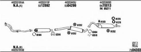 Fonos AD62136B - Система випуску ОГ autocars.com.ua